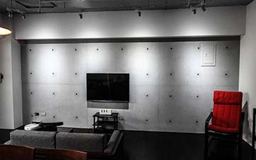 台中南屯電視牆後製清水模