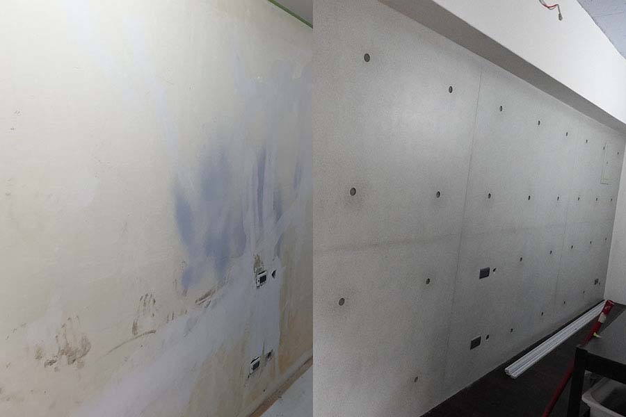 舊油漆 後製清水模